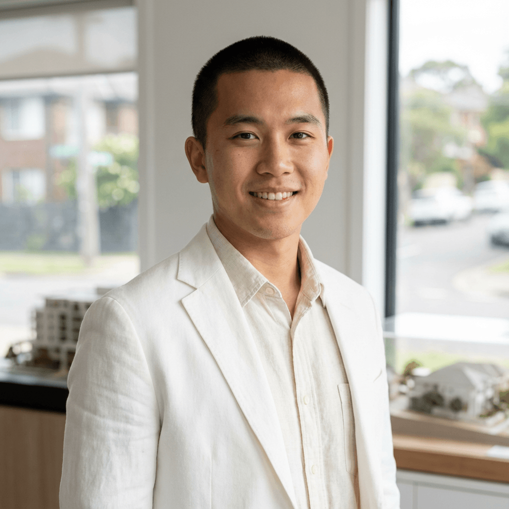 Male entrepreneur in casual shirt smiling